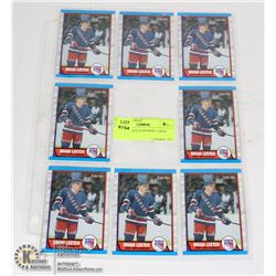 8 BRIAN LEETCH ROOKIE CARDS