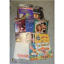 FLAT OF RECORDS INCLUDING GREASE SOUND TRACK,