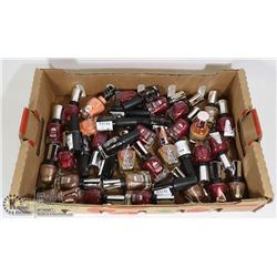 LARGE FLAT OF ASSORTED COLOUR NAIL POLISH
