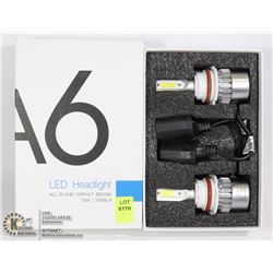 A6 LED HEADLIGHT CONVERSION KIT FOR 9004 BULBS