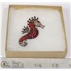 Image 1 : SEAHORSE SHAPE BROOCH