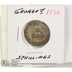 1936 KING GEORGE V SILVER SCHILLINGS