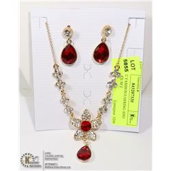 NEW 3PC FASHION EARRING AND NECKLACE SET
