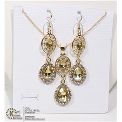NEW 3PC FASHION EARRING AND NECKLACE SET