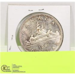 1961  CANADIAN  DOLLAR COIN