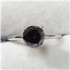 Image 1 : 14K WHITE GOLD FANCY BLACK DIAMOND(2CT) RING