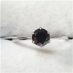 10K WHITE GOLD BLACK DIAMOND(0.8CT) TREATED