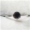 Image 1 : 10K WHITE GOLD BLACK DIAMOND(0.8CT) TREATED