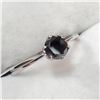 Image 2 : 10K WHITE GOLD BLACK DIAMOND(0.8CT) TREATED