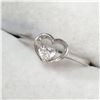 Image 3 : SILVER CUBIC ZIRCONIA  RING (~SIZE 7)