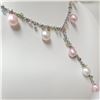 Image 3 : SILVER F.W.PEARL   NECKLACE (~LENGTH 18CM)