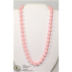 #214-SEA SHELL PEARL NECKLACE 17.5"/10mm