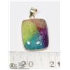 Image 1 : #17-RAINBOW SOLAR QUARTZ PENDANT
