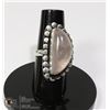 Image 1 : #65-PINK ROSE QUARTZ RING/ SIZE 5.75