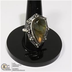 #73-LABRADORITE RING/ SIZE 7.5