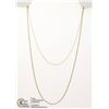 Image 1 : #234- STERLING SILVER NECKLACE 18"/2 PCS