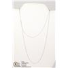 Image 1 : #229- STERLING SILVER NECKLACE 18"/2 PCS
