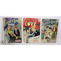 THREE 10CENT ROMANCE COMICS