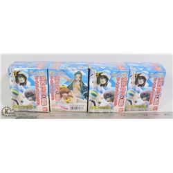 BUNDLE OF 4 MINI AMIME FIGURES