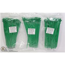 THREE BAGS OF VOLTRON 7.4" X 0.19" ZIP TIES