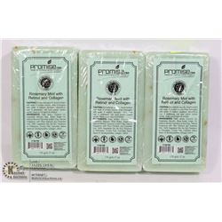 3 BARS OF PROMISE CBD ROSEMARY MINT WITH