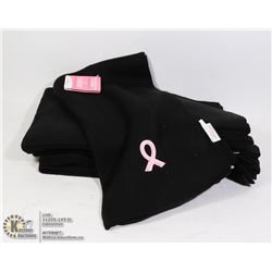 LOT OF 6 NEW PINK RIBBON CAMPAIGN SCARFS LIGHT