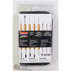 CRAFTSMART 15PC PREMIUM CLAY TOOL SET
