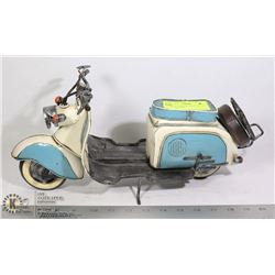 VINTAGE PRESSED STEEL ITALIAN SCOOTER TOY