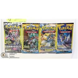 FOUR SEALED POKEMON GO BOOSTER PACKS