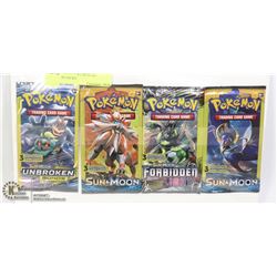 FOUR SEALED POKEMON GO BOOSTER PACKS