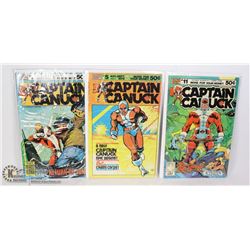 THREE BRONZE AGE GOLD KEY CAPTAIN CANUCK COMICS