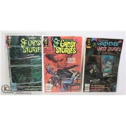 THREE 30/40 CENT GOLD KEY GRIMMS GHOST COMICS