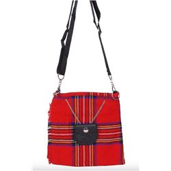 RED TARTAN CROSSBODY PURSE