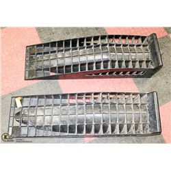LOT OF TWO PLASTIC CAR RAMPS