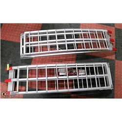 LOT OF 2 ALUMINUM MOTORCYCLE RAMPS