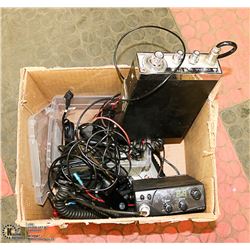 BOX WITH AUTOMOTIVE CB RADIOS