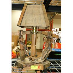 WOOD CRAFTED LAMP