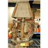 Image 1 : WOOD CRAFTED LAMP