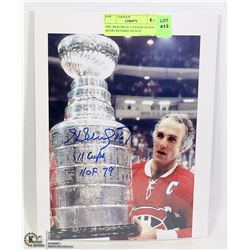 NHL MONTREAL CANADIENS HOF HENRI RICHARD SIGNED