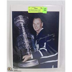NHL TORONTO MAPLE LEAFS JOHNNY BOWER HOF SIGNED