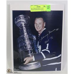 NHL TORONTO MAPLE LEAFS JOHNNY BOWER HOF SIGNED