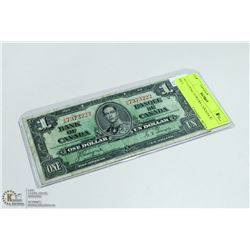 1937 COYNE/TOWERS CANADA $1 BILL