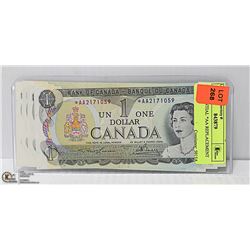 4-SEQUENTIAL *AA REPLACEMENT $1 BILLS