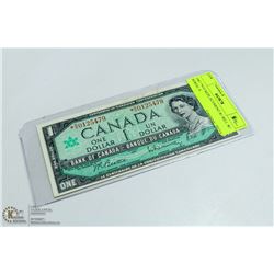 1967 *N/O REPLACEMENT $1 BILL W/ SERIAL #