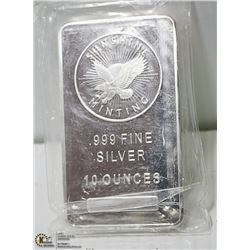 10 OUNCE .999 SILVER BAR