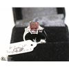 Image 1 : STERLING SILVER RING WITH RUBY