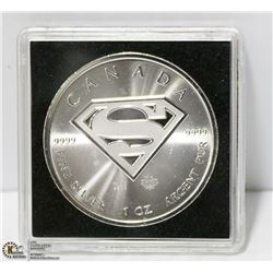 2016 SUPERMAN SILVER MAPLE LEAF 1OZ .9999