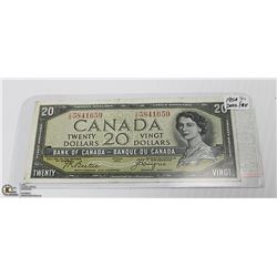 1954 HIGHER GRADE ''DEVILS FACE'' TWENTY DOLLAR