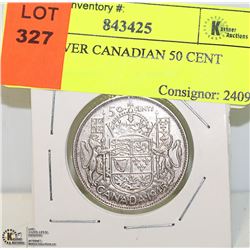 1945 SILVER CANADIAN 50 CENT PIECE