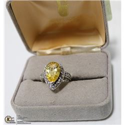 .925 SILVER RING WITH STONES